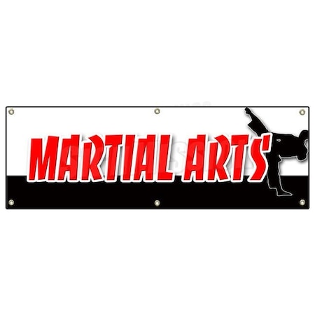 Signmission MARTIAL ARTS BANNER SIGN jiu-jitsu karate kung fu tae kwon do judo classes B-72 Martial Arts